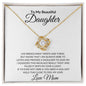 Lean On Me Love Knot Necklace - A Gift of Enduring Support for Your Daughter