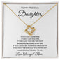 Incredible Blessed Daughter Love knot necklace