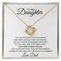 "Unyielding Spirit Love Knot Necklace: A Message from Dad"