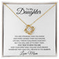 "Unyielding Spirit Love Knot Necklace: A Message from Mom"