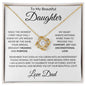 Forever Tied to My Heart - The Ultimate Father-Daughter Love Knot Necklace