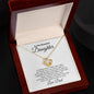 Lean On Me Love Knot Necklace From Dad - A Gift of Enduring Support for Your Daughter