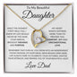Forever Tied to My Heart - The Ultimate Father-Daughter Forever Necklace