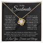 My Soulmate | You are the Love of My Life, You are My Everything - Love Knot Necklace