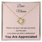 Dear Mama, Love Knot Necklace - YOU ARE APPRECIATED
