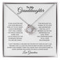 To My Granddaughter - I Love You, and SO Proud of you - Love Knot Necklace