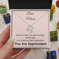 Dear Mama, Love Knot Necklace - YOU ARE APPRECIATED