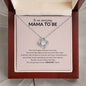 To An Amazing Mama to Be - Love Knot Necklace