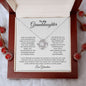 To My Granddaughter - I Love You, and SO Proud of you - Love Knot Necklace