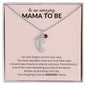 Amazing Mama-to- Be Custom Baby Feet Necklace