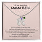 Amazing Mama-to- Be Custom Baby Feet Necklace