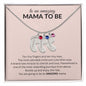 Amazing Mama-to- Be Custom Baby Feet Necklace