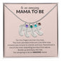Amazing Mama-to- Be Custom Baby Feet Necklace