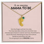 Amazing Mama-to- Be Custom Baby Feet Necklace