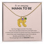 Amazing Mama-to- Be Custom Baby Feet Necklace