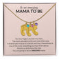 Amazing Mama-to- Be Custom Baby Feet Necklace