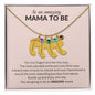 Amazing Mama-to- Be Custom Baby Feet Necklace