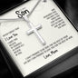 My Son | Believe In Yourself - Stainless Steel Cross