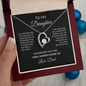To My Daughter Necklace From Dad – I Will Always Show Up – Christmas Gift For Daughter From Dad With Message Card