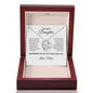 To My Daughter Necklace From Mom – Wherever You Go, My Love Goes Too | Forever Love Heart Pendant With Message Card | Keepsake Gift For Daughter