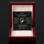 To My Daughter Necklace From Dad – I Will Always Show Up – Christmas Gift For Daughter From Dad With Message Card