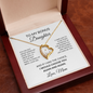 To My Bonus Daughter Necklace – Bonus Daughter Gift From Stepmom | Stepdaughter Necklace With Message Card | Forever Love Pendant, Blended Family Gift
