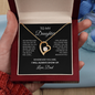 To My Daughter Necklace From Dad – I Will Always Show Up – Christmas Gift For Daughter From Dad With Message Card