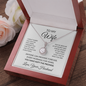 To My Wife necklace gift box styled with white and pink roses