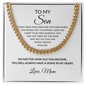 Meaningful Gift for Son from Mother | Cuban Link Chain