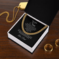 To My Son Cuban Link Necklace | Meaningful Gift from Dad