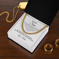 Meaningful Gift for Son from Mother | Cuban Link Chain