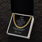 To My Son Cuban Link Necklace | Meaningful Gift from Dad
