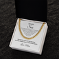 Meaningful Gift for Son from Mother | Cuban Link Chain