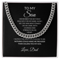 To My Son Cuban Link Necklace | Meaningful Gift from Dad