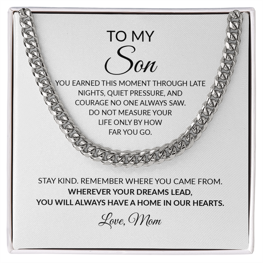 To My Son – Your Next Chapter Begins