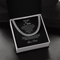To My Son Cuban Link Necklace | Meaningful Gift from Dad