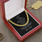 To My Son Cuban Link Necklace | Meaningful Gift from Dad