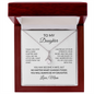 Wedding Day Gift for Daughter From Mom – Alluring Beauty Necklace | You Will Always Be My Daughter