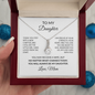 Wedding Day Gift for Daughter From Mom – Alluring Beauty Necklace | You Will Always Be My Daughter