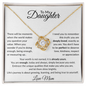 To My Daughter Necklace – You Are Enough & Always Loved