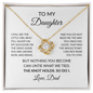 To My Daughter – The Knot Holds. So Do I. | Love Knot Necklace from Dad