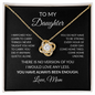 To My Daughter – You Have Always Been Enough | Love Knot Necklace from Mom