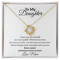 To My Daughter - Before Life Gets Loud Love Knot Necklace