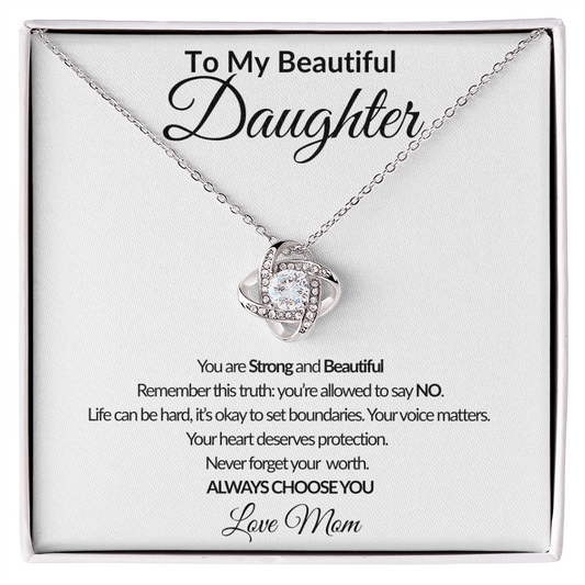 Daughter Encouragement Message Card from Mom | You're Allowed to Say No
