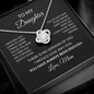 To My Daughter – You Have Always Been Enough | Love Knot Necklace from Mom