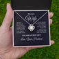 To My Wife Necklace From Husband – You Are My Best Gift – Heart Necklace With Message Card – Christmas Gift for Wife, Anniversary, Birthday
