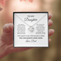 To My Daughter – You Can Always Come Home Love Knot Necklace From Dad