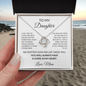 Gift for Daughter from Mom – Love Knot Necklace | You Will Always Have a Home in My Heart