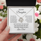 To My Daughter – The Knot Holds. So Do I. | Love Knot Necklace from Dad
