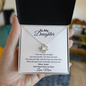 To My Daughter - Before Life Gets Loud Love Knot Necklace